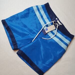 Boden Men's Size 30 NWT Stripe Detail Swimshorts Mesh Lined Blues Multi